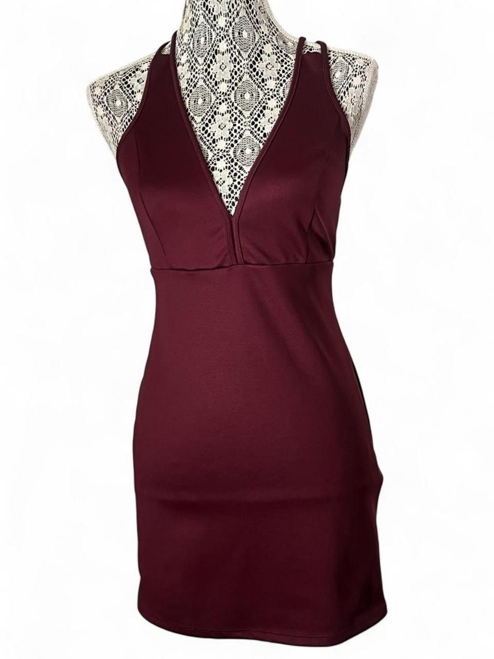 Forever 21 Wine Burgundy Mini Dress
